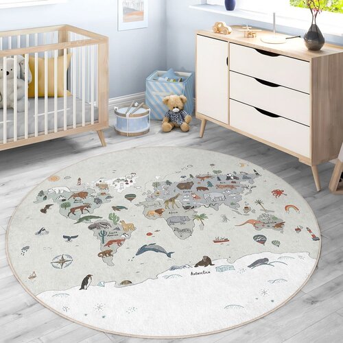 Mila Home Periv dječji tepih za igru &amp;oslash;100 cm Big World &amp;ndash; Slike