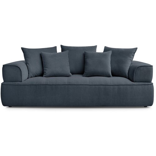 Bobochic Paris Tamno plava sofa od šenila 237 cm Whesley – Cene
