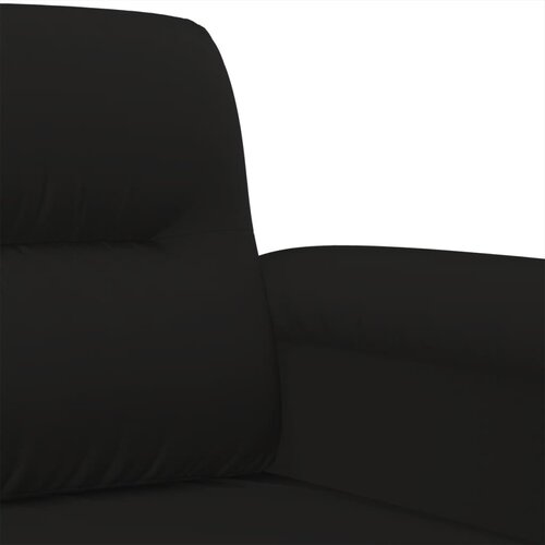  4-dijelni set sofa s jastucima crni od mikrovlakana Slike