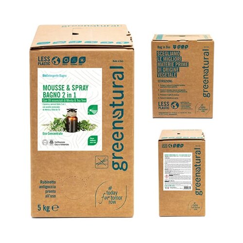 Greenatural 2u1 mousse i sprej za čišćenje kupaonice - 5 kg Cijene