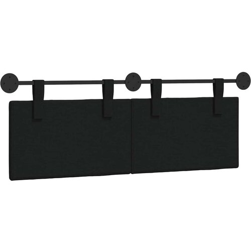  Držeće uzglavlje Zidne Prugasti Crna 150 x 55 x 5 cm tkanina - Crna 140 cm bez LED Slike