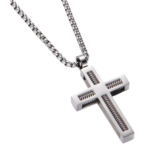 Ogrlica TW-34105 Cross - Srebrna KP34105 Slike
