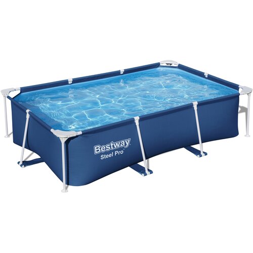 Bestway Steel Pro™ Frame bazen bez pumpe 259 x 170 x 61 cm (tamnoplavi i kvadratni) Cijene