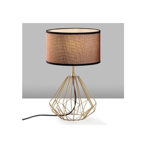 Opviq Stona lampa Diamond-S-713, 25x25x43 cm, IP20, Smeđe-zlatna boja Slike