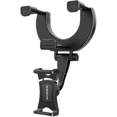  Univerzalni auto držač nosač za mobitel za retrovizor BOROFONE BH49 Roller rearview mirror car black Slike