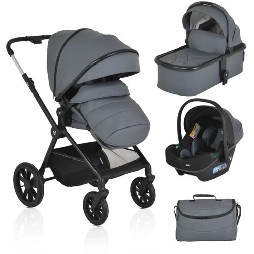 Cangaroo KOLICA JOKER MINERAL GREY 3U1 SA AUTOSEDI&amp;Scaron;TEM I-SIZE (CAN00088) Slike