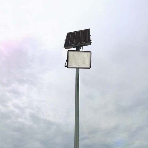  LED Spolja&amp;scaron;nji solarni reflektor LED/30W/3,2V 4000K crna + daljinski upravljač Slike