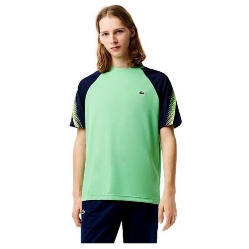 Lacoste Majice s kratkimi rokavi CAMISETA HOMBRE SPORT REGULAR FIT TH5196 Zelena Slike