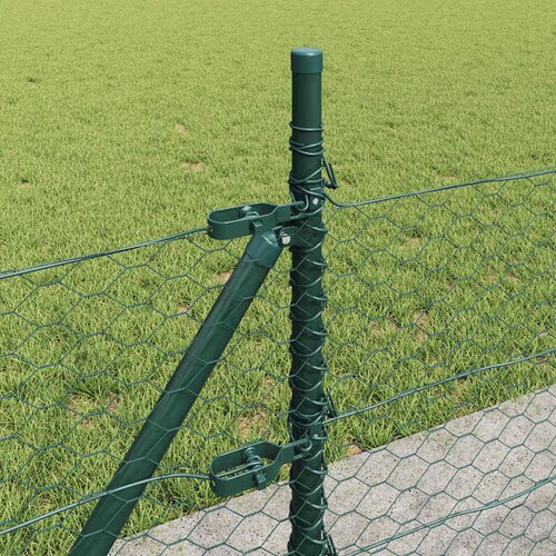  Heksagonalna ograda s betonskom osnovom 25 x 0,4 m Zelena Mreža Slike