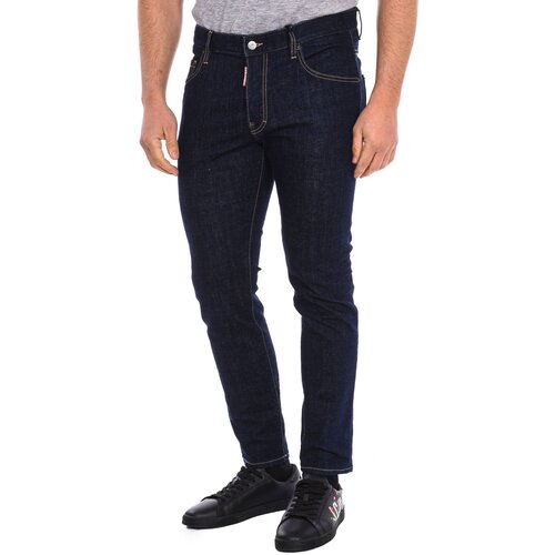 Dsquared Hlače S74LB1198-S30664-470 Modra Slike