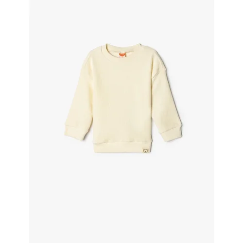 Koton Basic Sweatshirt Crew Neck Ribbed Long Sleeve