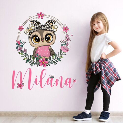 nalepnica.rs owl girl Slike