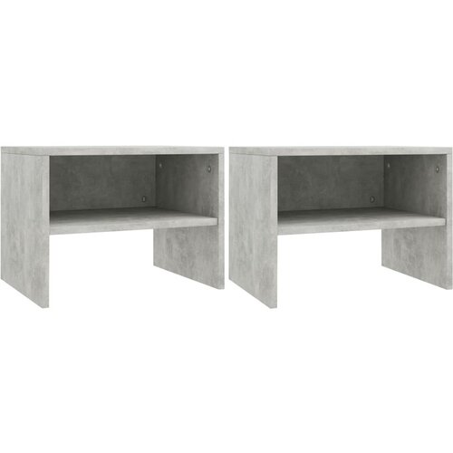  Nočne omarice 2 kosa betonsko sive 40x30x30 cm iverna plošča Cene