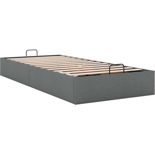 VidaXL okvir za krevet bez madraca tamnosivi 80x200 cm od tkanine Slike