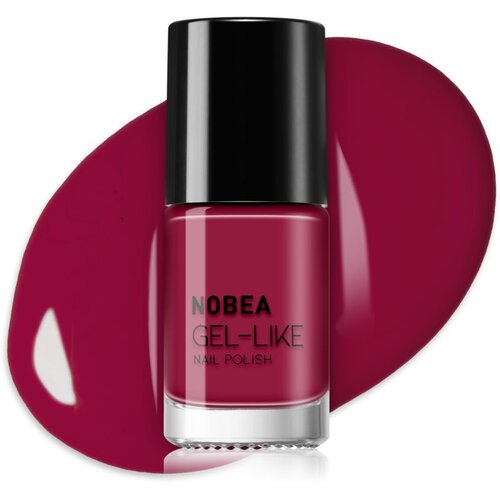 NOBEA Day-to-Day Gel-like Nail Polish lak za nohte z gel učinkom odtenek Pomegranate red #N45 6 ml Slike