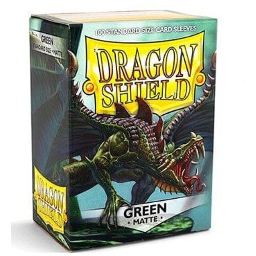 Arcane Tinmen Dragon Shield 100 Standard Sleeves - Green Matte Cene