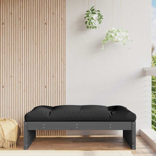  Vrtni tabure sivi 120 x 80 cm od masivne borovine Cijene