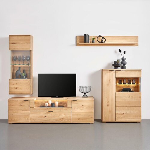 Premium Living Visoka Komoda Valera, Barva Hrasta Slike