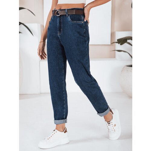 DStreet Jeansy damskie mom fit niebieskie Cene