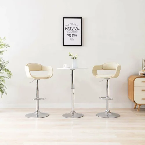  Barski stolček belo umetno usnje, (20700195)