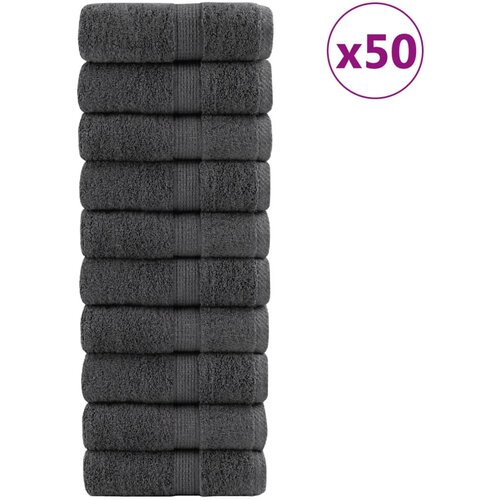  The Living Store Premium brisače SOLUND 50 kos antracit 30x30 cm 600 g/m2 - Brisača, (21496375) Cene