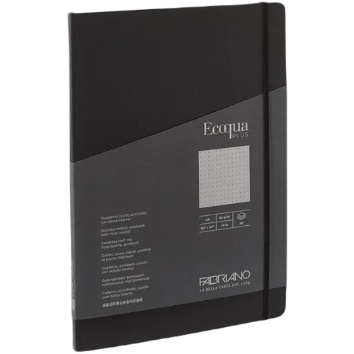  EcoquaPlus, notes, 80 lista, Fabriano, odaberite motiv A4 Tačke Crna Slike