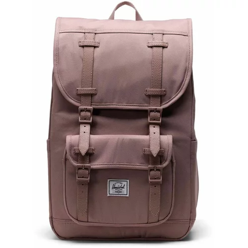 Herschel Ruksak Little America Mid Backpack boja: ružičasta, veliki, bez uzorka