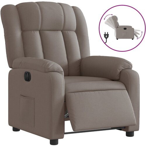 VidaXL Električni naslanjač taupe blago, (20928986) Slike