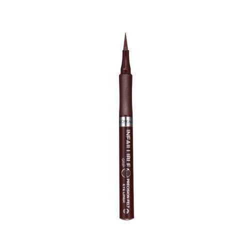 L&amp;acute;Or&amp;eacute;al Paris Infaillible Grip 24H Precision Felt Eyeliner vodoodporna črtalo za oči fiksna konica črtala 1 ml Odtenek 02 brown Slike