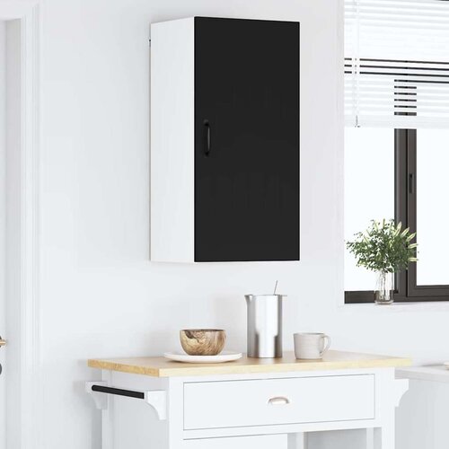 VidaXL zidni kuhinjski ormarić crna 40 x 31 x 80 cm konstruirano drvo Slike