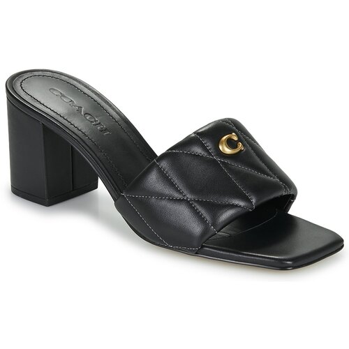 Coach QUILTED BLOCK HEEL SANDAL Crna Cijene