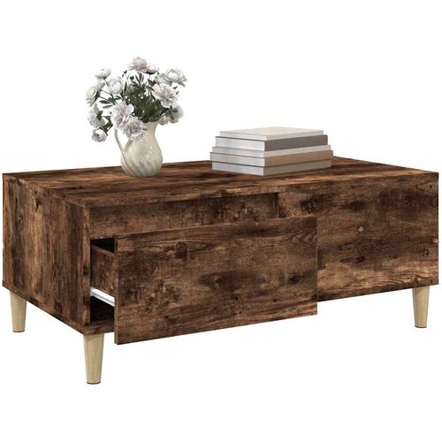  Stolić za kavu boja hrasta 90x50x36,5 cm konstruirano drvo Slike