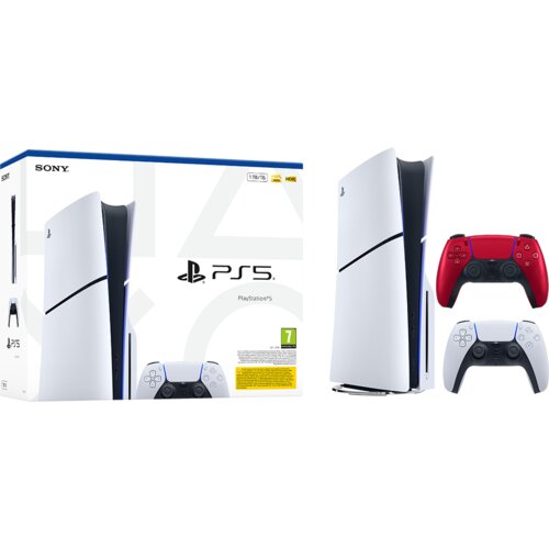 Playstation Igralna konzola 5 Slim, 1TB + dodaten kontroler (volcanic rdeč) Cene