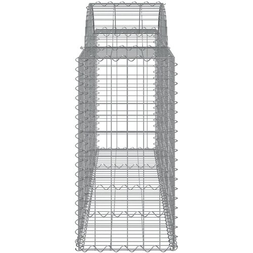  Lučne gabionske ko&amp;scaron;are 50 kom 200x50x80/100cm pocinčano željezo Slike