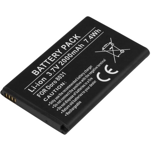 AVIZAR Nadomestna baterija za Doro 8031 Li-ion 3.7V 2000mAh 7.4Wh, Črna, (5000070442) Cene