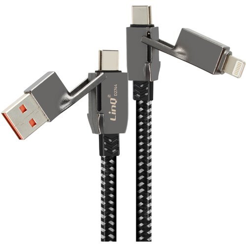 LINQ 100W sinhronizacijski kabel USB in USB-C z USB-C in Lightning, Črna, (5000220204) Cene