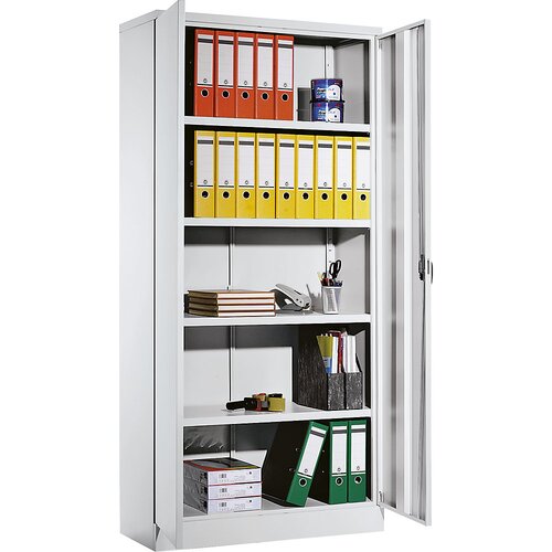 eurokraft basic Univerzalna omara s krilnimi vrati, zunanje mere VxŠxG 1950 x 915 x 421 mm, vrata svetlo siva Cene