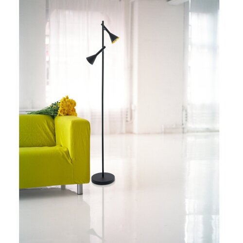 Eglo Cortaderas podna/2, led, gu10, 2x5w, crno/zlatna Slike