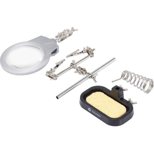 Toolcraft Tretja roka z lupo ZD-10MB, (20429360) Cene