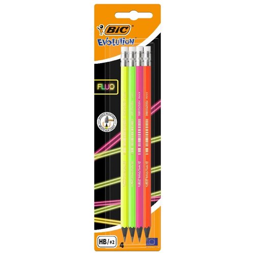 Bic Graf.ol.Evolution fluo/gum.asort 1/4 bl. Cene