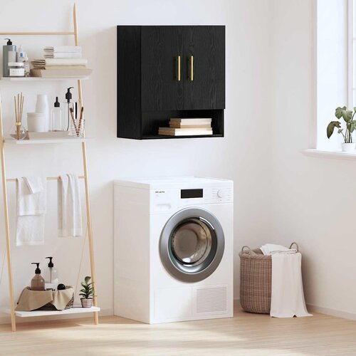 vidaXL Ormar za Zid Zidne Crni hrast 60 x 31 x 70 cm Konstruirano drvo Cijene