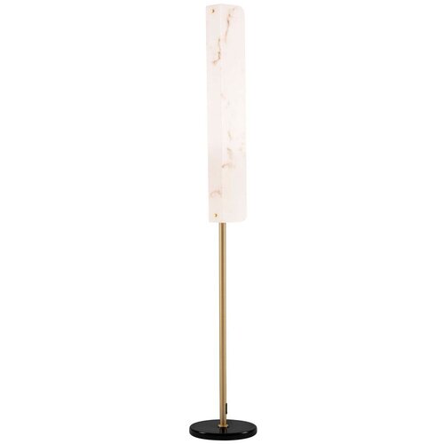 Nova Luce Kremno bela/medeninasta LED stoječa svetilka v marmornem dekorju (vi&scaron;ina 160 cm) Aider &ndash; Cene