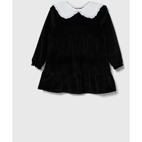 Jamiks Dječja haljina boja: crna, mini, širi se prema dolje