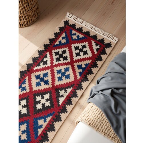 Hanse Home Rdeč obojestranski ročno tkan volnen tekač 60x190 cm Kamal Rami &amp;ndash; Nouristan Slike