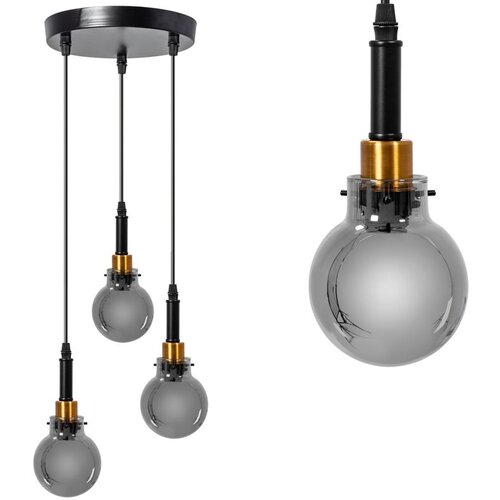 Toolight Lampa Wisząca APP1125-3CP Black Gold Cijene