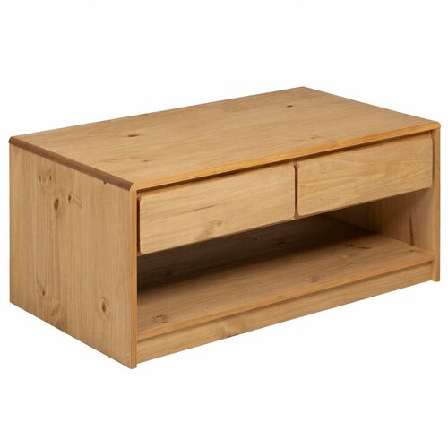  Stolić za kavu SAUDA boja hrasta 99x55x45 cm masivna borovina Slike