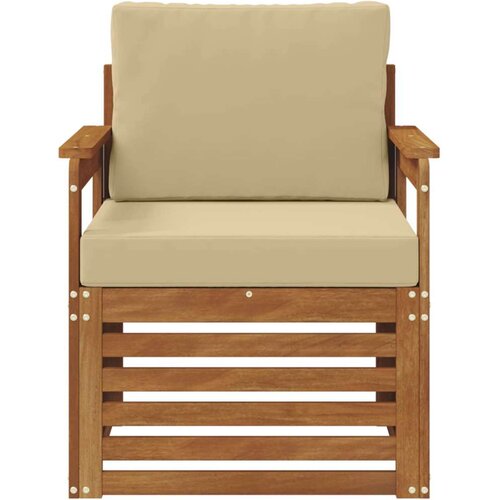  Set vanjskih sofa s jastukom Prirodna 71 x 63 x 73 cm Slike