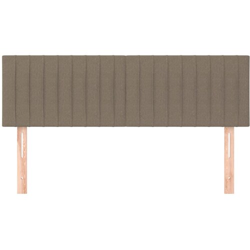  Uzglavlja smeđesiva 144x5x78/88 cm od tkanine Slike