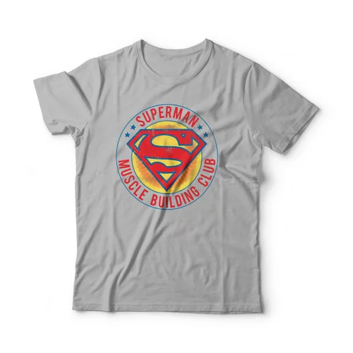 DC Comics Hero Core T-shirt, Superman Muscle Building Club - L, (20514970)
