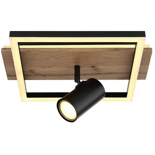 Globo LED stropna svjetiljka Kassu (24 W, Topla bijela, Crna, smeđa, D x Š x V: 32 x 27 x 15 cm, 2 Kom.) Cijene